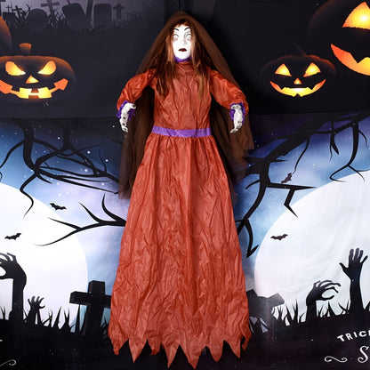 Halloween Female Ghost Screaming Door Hanger