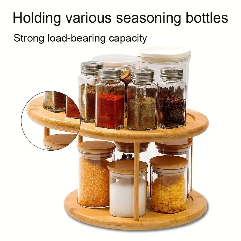 1pc Cosmetic Rotating Seasoning Rack