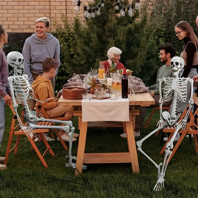 Faux Skeleton Sculpture: Spooky Halloween Decor
