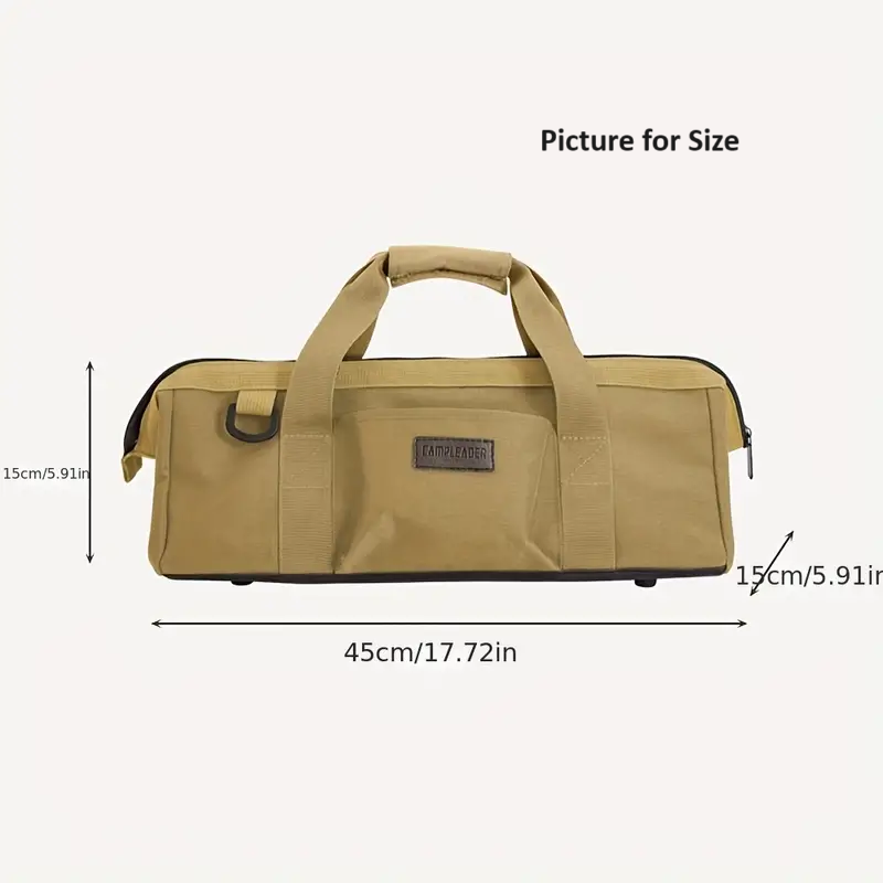 Portable Army Green Oxford Canvas Tool Storage Bag