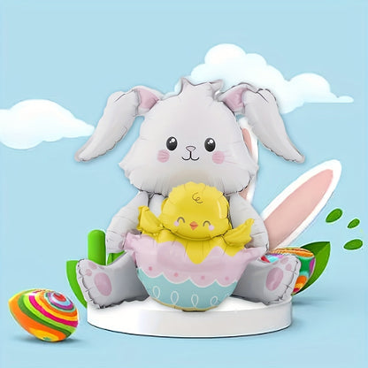 Cute Sitting & Standing Bunny Balloon Easter Decoration