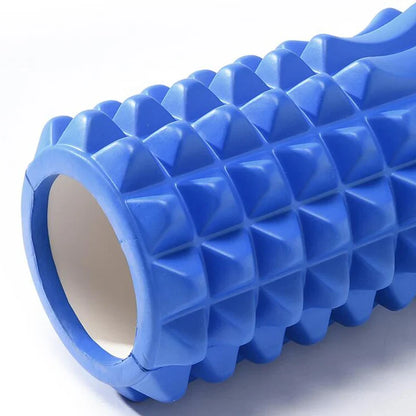 High Density Foam Roller for Deep Massage (Blue)