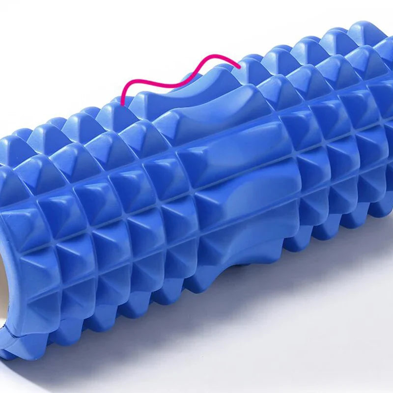 High Density Foam Roller for Deep Massage (Blue)