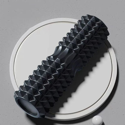 Yoga Foam Roller for Muscle Massage & Pilates Black, 45cm