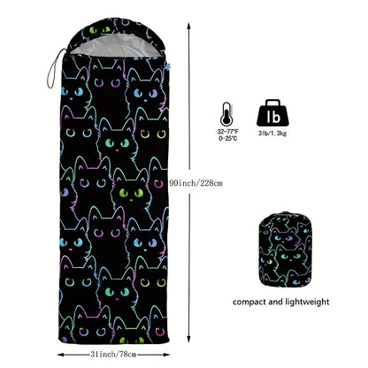 Cat Camping Sleeping Bag Lightweight Outdoor Quilt