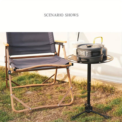 Portable Multifunctional Aluminum Alloy Tripod Table - Adjustable & Foldable