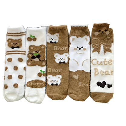 Women’s Warm Velvet Mid-Calf Socks (10 Pairs)