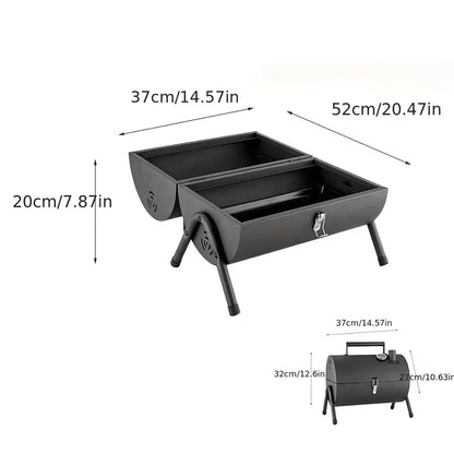 Portable Mini BBQ Grill - Foldable Outdoor Barbecue Stove