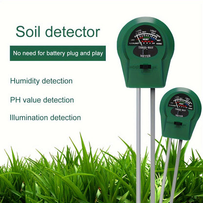 3-in-1 High-Precision Soil pH and Moisture Meter