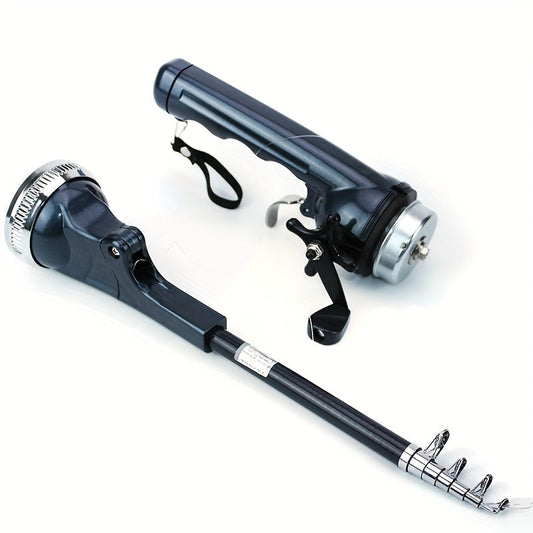 Fishing Rod with Built-in Reel and Line