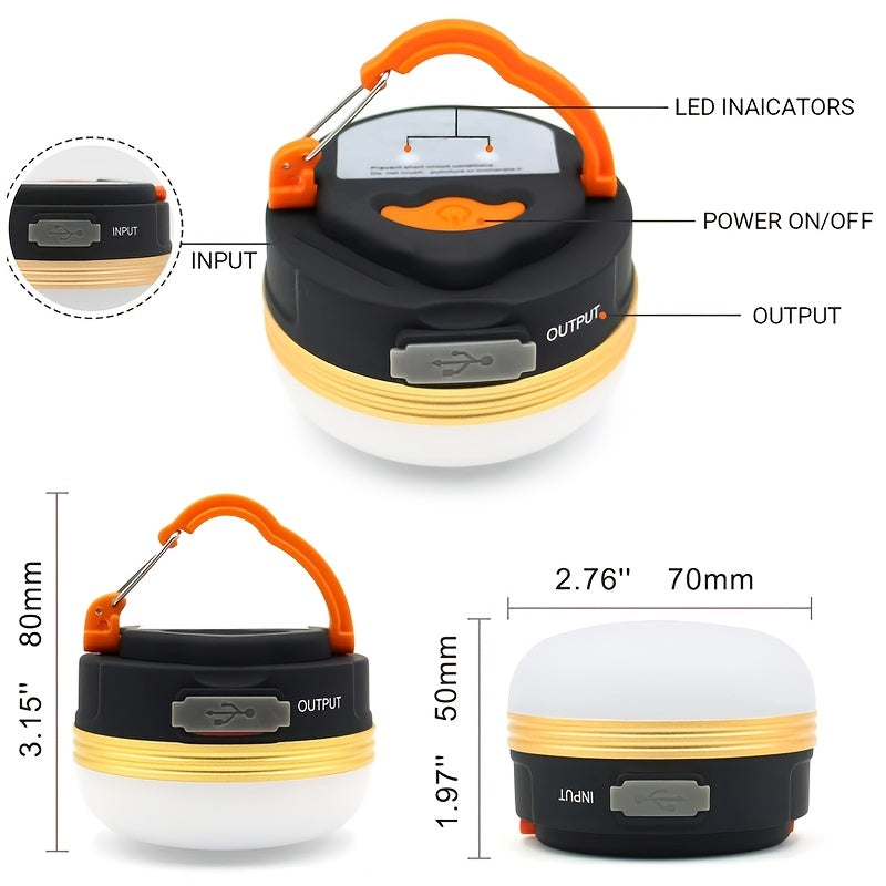 LED Camping Lantern Rechargeable Portable Tent Light