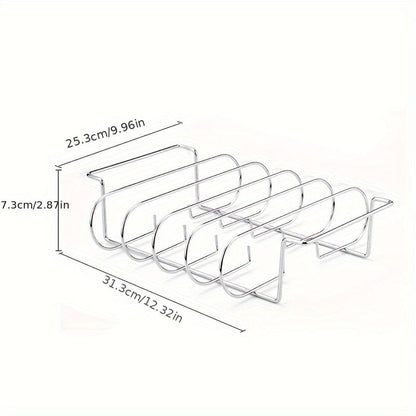 Non-Stick Rib Rack Portable Grill for Steak & Lamb