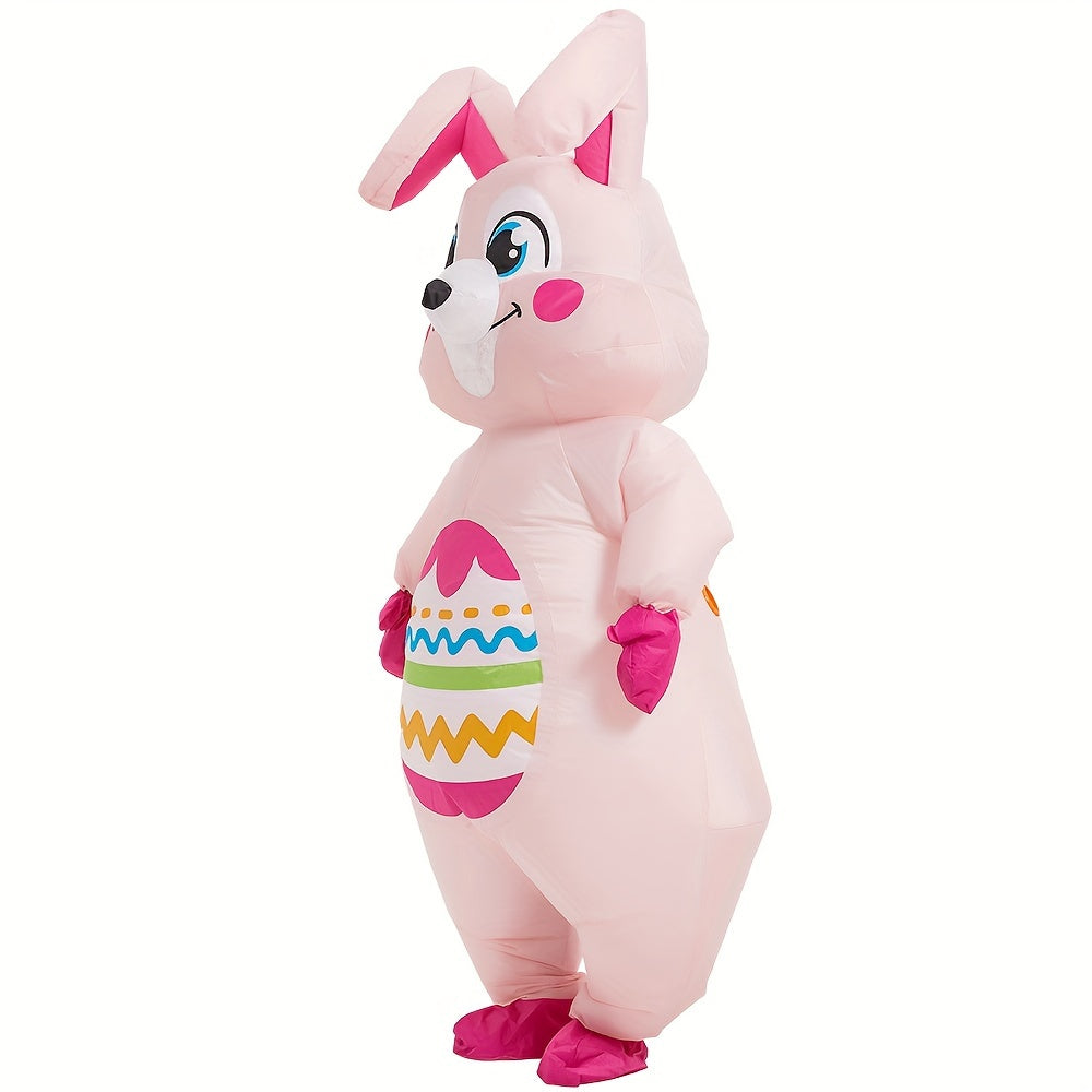 Oversized Inflatable Easter Bunny Costume USB/Battery Powered