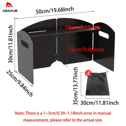 Folding Stove Windshield Portable Outdoor Gas Shield