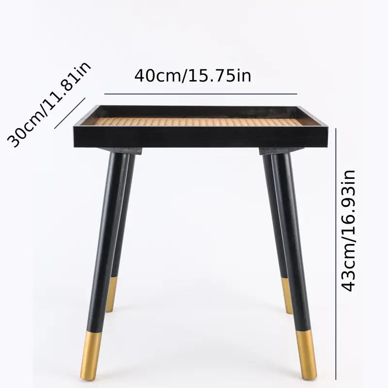 Create a cozy nook with the Solid Rattan Side Table, a testament to craftsmanship