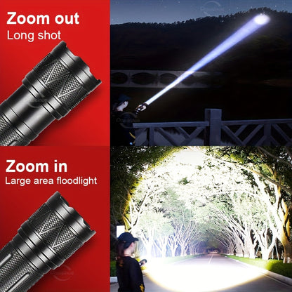 Super Bright LED Flashlight Rechargeable Torch