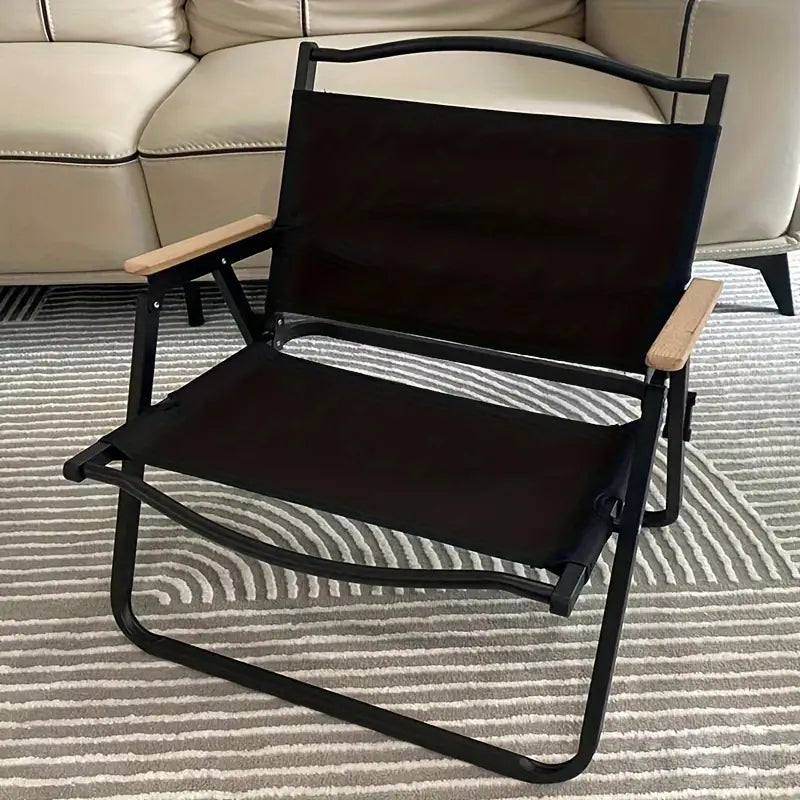 Outdoor Portable Folding Chair - Black