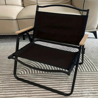 Outdoor Portable Folding Chair - Black
