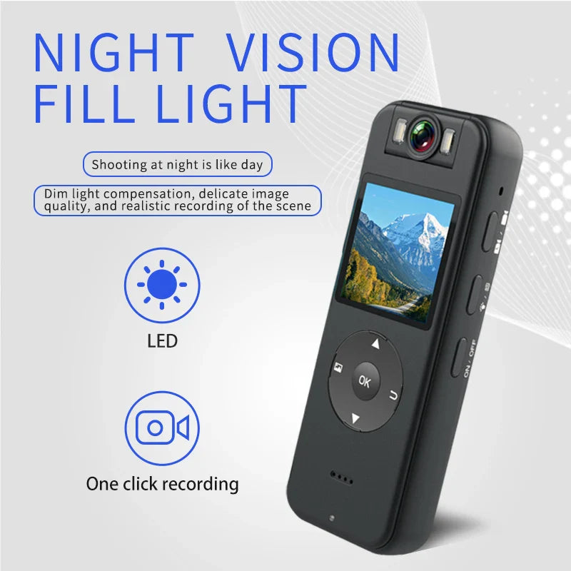 4K HD Camcorder Night Vision Law Enforcement Recorder