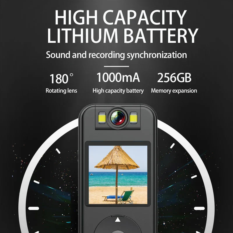 4K HD Camcorder Night Vision Law Enforcement Recorder