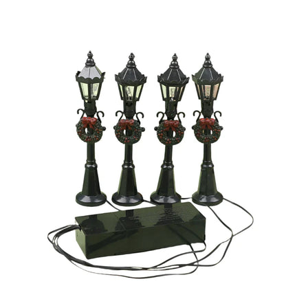 Christmas Mini Street Light Models 4-Piece