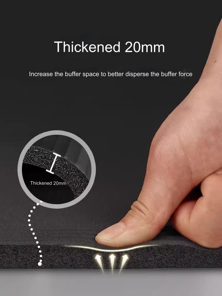 20mm Thick Shock-Absorbing Yoga Mat with Portable Backpack & Straps