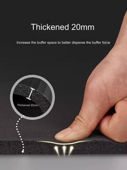 20mm Thick Shock-Absorbing Yoga Mat with Portable Backpack & Straps