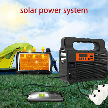 Outdoor Solar Power Searchlight for Camping