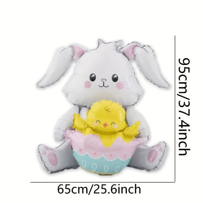 Cute Sitting & Standing Bunny Balloon Easter Decoration