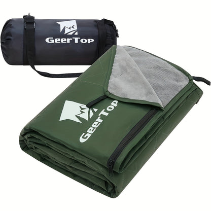 Outdoor Stadium Blanket Thick Warm Windproof Camping