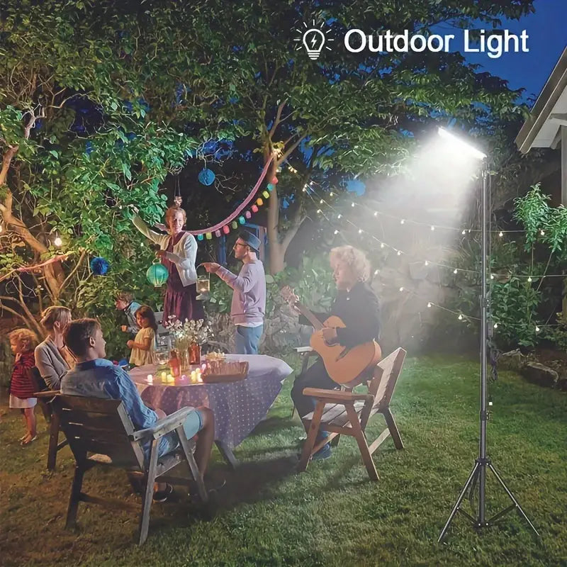 Black Matte Portable Outdoor Camping Lamp with USB Charging