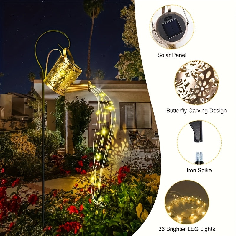 2-Function Solar Kettle Lamp Garden Light