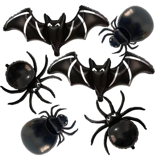 Halloween Spider Bat Balloon Set (6pcs)
