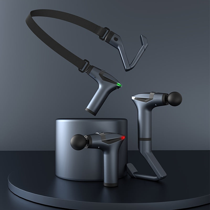 Multi-Functional Electric Deep Tissue Massager Gun - Gray