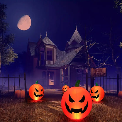 Remote Glow: Illuminated Inflatable Pumpkin