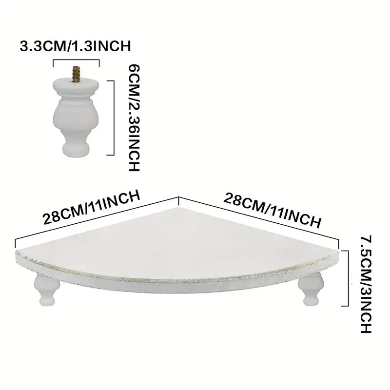 Maximize your space with this space-saving rustic wood corner shelf