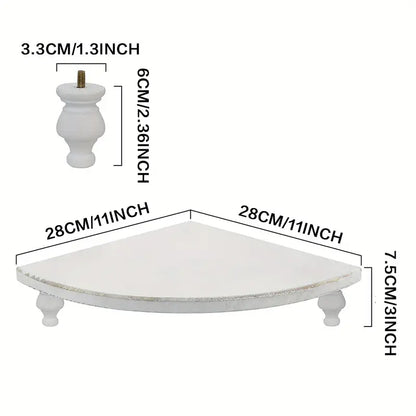 Maximize your space with this space-saving rustic wood corner shelf