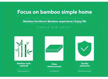 Bamboo Children's Small Stool - Square Shape, 25cm High