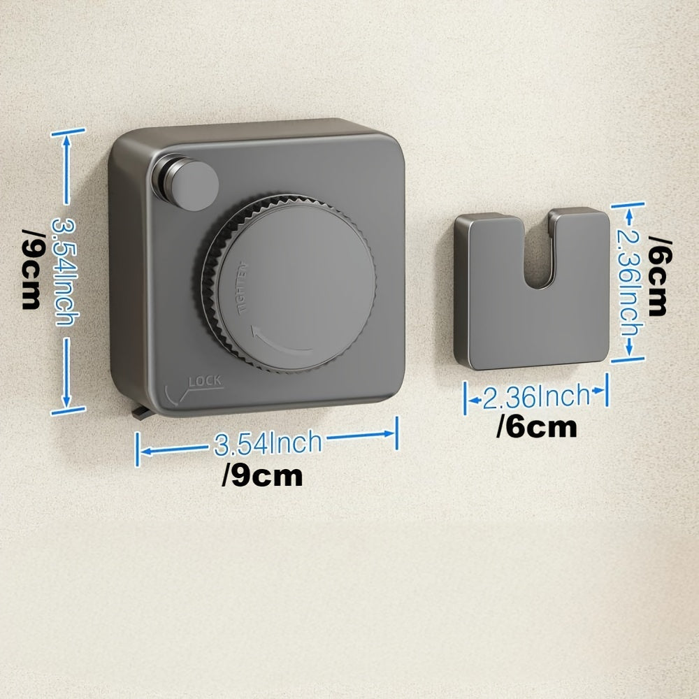 Clothesline Retractable Stainless Steel Wall Mount