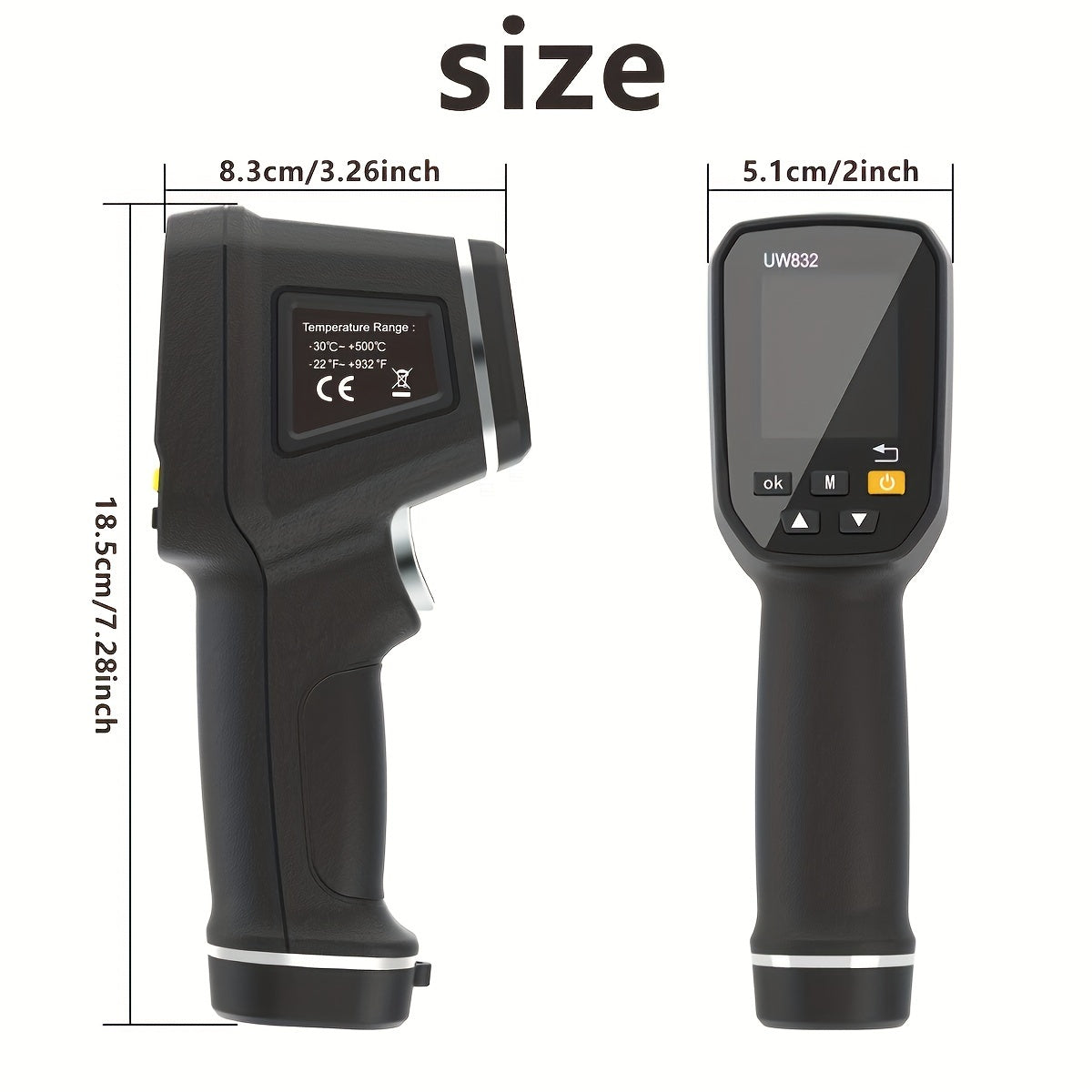 Handheld Thermal Imaging Camera 32x32 IR Sensor