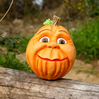 Ghoulishly Glamorous Pumpkin Resin Art