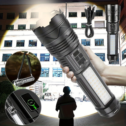 Camping Flashlight Long Range LED Rechargeable