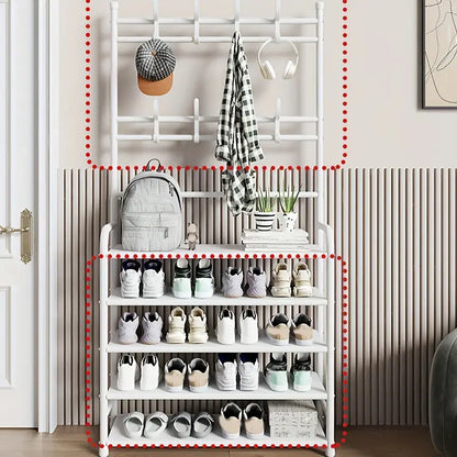 Two-in-One Wonder: A Shoe Rack and Coat Rack in Perfect Harmony