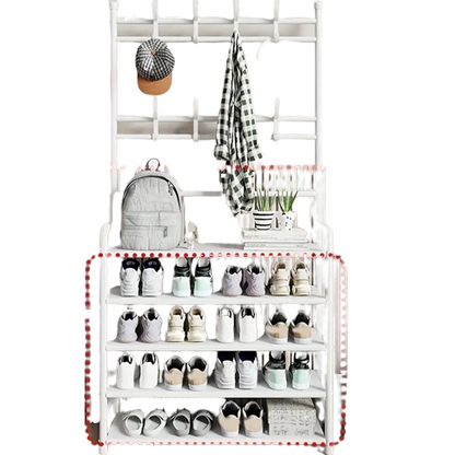 Two-in-One Wonder: A Shoe Rack and Coat Rack in Perfect Harmony