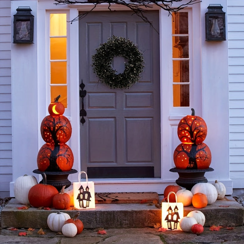 Halloween Black Wreath Door Wall Fence Decor