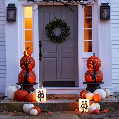 Halloween Black Wreath Door Wall Fence Decor