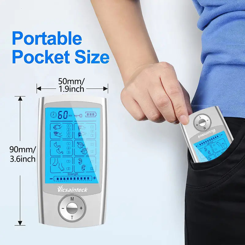 Silvery Muscle Stimulator with 16 Modes