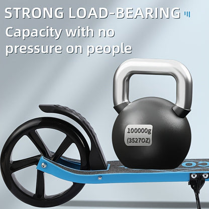 Adult Kick Scooter Foldable Iron Frame Suspension Brake