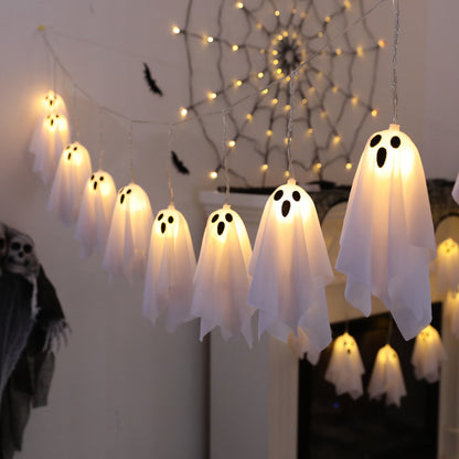 Halloween Ghost String Lights 10pcs with 8 Modes