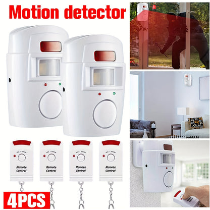 Wireless PIR Motion Sensor Alarm System (4 pcs)